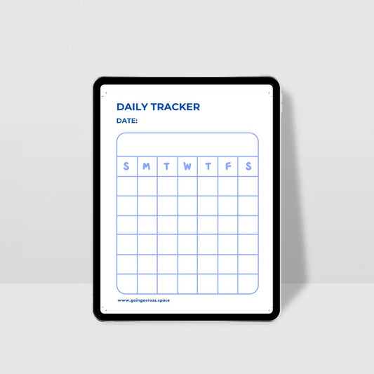 daily tracker weekly tracker astronauts ufo space alien sci-fi printable digital pdf
