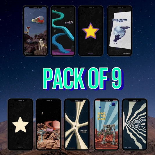 Pack of 9 | Planet Bruth Phone Wallpaper