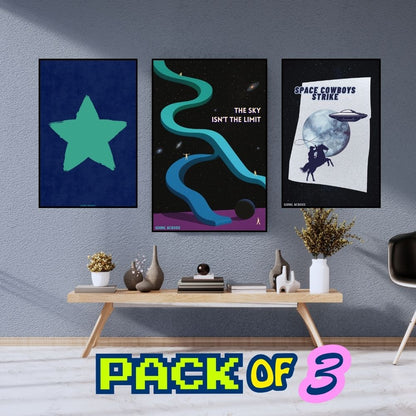 Pack of 3 | Planet Bruth Posters