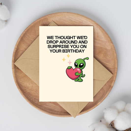 Cute Alien Birthday Card – Digital Download