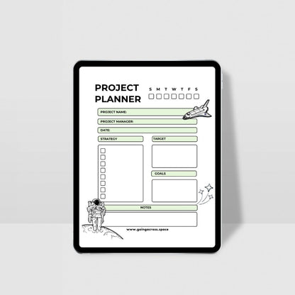 PROJECT PLANNER Digital & Printable