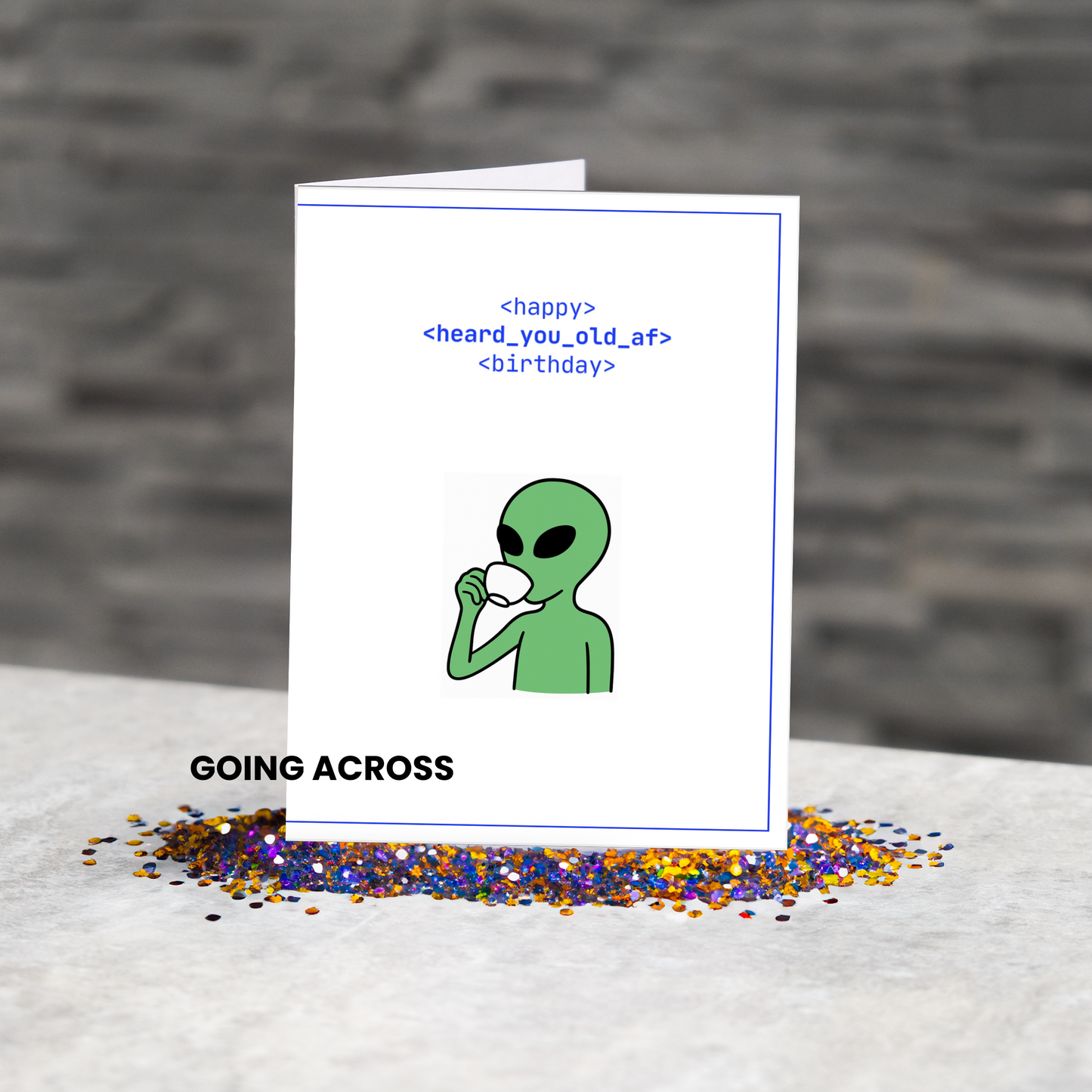 Alien Space Meme Birthday Card (Digital-Printable)